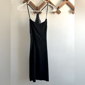 Express dress size. 0 lace back detail with lower back opening.
